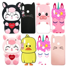 Funda de silicona suave para Xiaomi Redmi Note 7, carcasa 3D con bonitos dibujos animados, oso, gato, unicornio, funda de teléfono para Xiaomi 2024 - compra barato