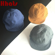 Gorra de béisbol de ala corta para hombre y mujer, gorro de béisbol de algodón con visera corta, estilo Hip Hop, ajustable, ala suave, liso, Snapback, primavera y otoño 2024 - compra barato