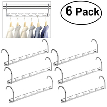 6pcs Multi-port Support Circle Clothes Hanger Clothes Drying Rack Multifunction Metal Scarf Clothes Hangers Hangers Storage Rack 2024 - buy cheap