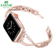 Eastar Women Watch Band For Apple Watch 5 Bands 38/42mm 40/44mm Diamond Aluminum alloy Strap For iwatch Series 4 3 2 1 Bracelet 2024 - buy cheap
