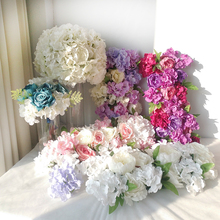 Wedding Party Decoration Decorative Flowers Artificial Silk Flower DIY Rose Hydrangea Flower Wedding Centerpiece 2024 - buy cheap