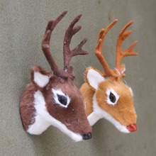 ZILIN free shipping mini deer head with magnet , wall decoration Christmas gift  7*9cm 2024 - buy cheap