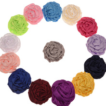 100pcs Fashion Chiffon Accessory Flower Headwear Hair Accessories 8cm Rose Flower 20 Party Flowers Color U-Pick 2024 - купить недорого