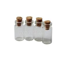 10Pcs 0.8ml Glass Bottles Vials Jars With Cork Corks Stopper Decorative Corked Tiny Mini Wising Glass Bottle For Pendants 2024 - buy cheap