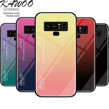 Gradient Tempered Glass Hard Case Soft Frame Cover For Samsung Galaxy Note 9 S8 S9 Phone Funda Capa For Samsung S7 Edge S9 Plus 2024 - buy cheap