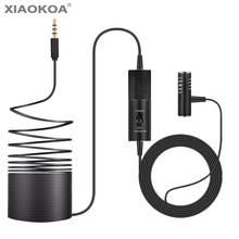Professional Lavalier Microphone for Camera iphone Portable 6m condenser microphones for Audio recording Interview mic XIAOKOA 2024 - buy cheap