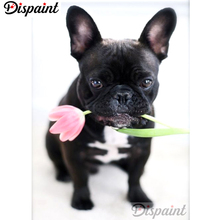 Dispaint Full Square/Round Drill 5D DIY Diamond Painting "Dog flower" Embroidery Cross Stitch 3D Home Decor A10410 2024 - buy cheap