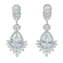 Full CZ Cubic Zirconia Round Drop Dangle Earring Women Earrings Bridal Wedding Jewelry CE10046 2024 - buy cheap