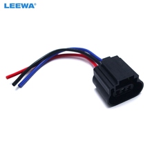LEEWA 2pc Car H13 Female Plastic Socket Case Halogen LED Headlamp Holder Connector Wire Plug Adapter #CA1862 2024 - buy cheap