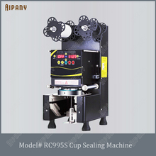 RC995S electric automatic cup sealing machine suitable for PP/PC/PE plastic paper bubble tea cup sealer machine 12cups/minute 2024 - buy cheap