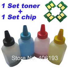 4 Toner + 4 Chip Compatible CE310A CE311A CE312A CE313A color toner powder for HP CP1025 1025 CP1025nw MFP M175 M275 2024 - buy cheap