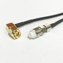 New Modme Coaxial Cable SMA Male Plug Right Angle Switch FME Female Jack Connector RG174 Cable Pigtail 20CM 8" Adapter RF Jumper 2024 - buy cheap