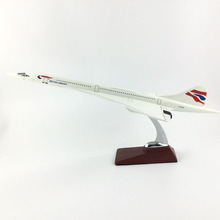 FREE SHIPPING 45-47CM CONCORDE BRITISH AIRWAYS MODEL PLANE AIRCRAFT MODEL  TOY AIRPLANE BIRTHDAY GIFT 2024 - buy cheap