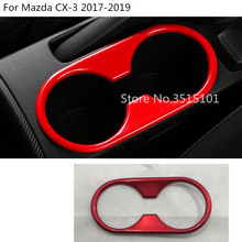 Car inner trim Center Console middle rear back tail Cup gear armrest box frame 1pcs For Mazda CX-3 CX3 2017 2018 2019 2020 2024 - buy cheap