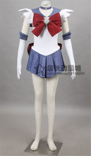 Anime Sailor Moon Sailor Saturn Tomoe Hotaru uniform Japanese Cosplay Costume halloween dress+necklace+bowknot+gloves+head band 2024 - buy cheap