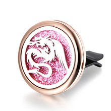 Gold Dragon Car Air Perfume Aroma Diffuser Stainless Steel Vent Freshener Car Clip Aromatherapy Essential Oil Diffuser Necklace 2024 - buy cheap