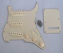 Aged White ST STtSSS Pickguard with Aged White Pickup Covers Knobs Tip 2024 - buy cheap