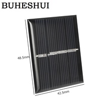 BUHESHUI оптовая продажа 240 шт Мини 0,36 Вт 2 в солнечная батарея поликристаллическая DIY солнечная панель система зарядное устройство эпоксидная смола 42,5*48,5 мм Бесплатная доставка 2024 - купить недорого