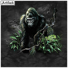 5d diy diamond painting gorilla full square diamond mosaic crafts 3d full round diamond embroidery animal pictures 2024 - buy cheap