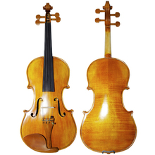 Скрипка ручной работы с натуральными полосами клен 4/4 скрипка струнный музыкальный инструмент с бантом для скрипки чехол с международной сертификацией 2024 - купить недорого