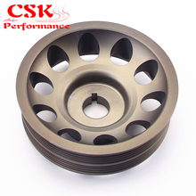 Light Weight Aluminum Crankshaft Crank Pulley for Subaru Impreza WRX STI Gray 2024 - buy cheap