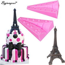 S086-NEW Eiffel Tower 3D Candle Soy Wax Mould Scented Soap Mold Handmade Silicone Molds Plaster Resin Clay Making Home Decoratio 2024 - buy cheap