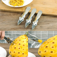 Нож для ананаса из нержавеющей стали, креативный нож для ананаса, легкий нож для ананаса, резак, зажим-слайсер, инструменты для фруктового салата 2024 - купить недорого