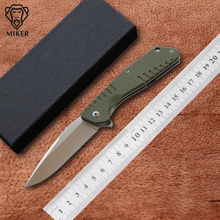 MIKER TIGEND 1807 G10 handle 9CR14 blade folding knife camping outdoor fishing EDC backpack pocket tool kitchen fruit knife 2024 - buy cheap