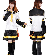 Free shipping Anime Vocaloid Ren/Rin Cosplay Costume Sister Brother Full Oufit Halloween Costume New 2024 - buy cheap