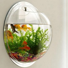 New Acrylic Fish Bowl Wall Hanging Aquarium Tank Aquatic Pet Supplies Pet  Products Wall Mount Fish Tank For Betta Fish