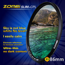 Zomei 86mm Ultra Slim CPL Filter CIR-PL Circular Polarizing Polarizer Filter for  Nikon Canon Tamron Sigma Olympus Pentax Lens 2024 - buy cheap