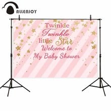 Allenjoy photography backdrops twinkle little star stripe baby shower photocall backgrounds for photo shoots photophone camera 2024 - buy cheap