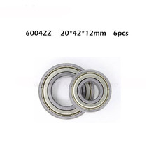 6pcs Bearing 6004 6004ZZ 6004Z ZZ 2Z RZ 2RZ deep groove ball bearings 20 x 42 x 12mm carbon steel 2024 - buy cheap