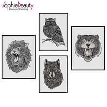 Sophie Beauty Home New 5d Diy Diamond Painting Cross Stitch Handcraft Embroidery Black Animals Arts Crafts Needlework Mosaic Kit 2024 - buy cheap