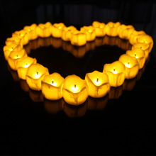 Pack of 6 Flickering Tea Candles Battery Operated Candle LED,Yellow light Electronic Fake Flameless tealights For Wedding 2024 - buy cheap