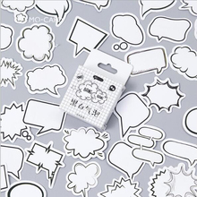 Nuevo blanco y negro burbujas etiquetas adhesivas de papel artesanía y Scrapbooking Decoración Para diario etiqueta papelería lindo 45 unids/caja 2024 - compra barato