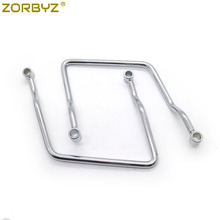 ZORBYZ Chrome 15cm Saddle bag Support Bar Bars Mount Bracket For Kawasaki Vulcan VN 800 800A Classic 2024 - buy cheap