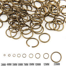 Antique Bronze Mixed Color 3/4/5/6/7/8/10/12/20mm Tone Metal Open Jump Rings Necklace Close Tool Ring DIY Jewelry Making 2024 - buy cheap