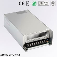 Fuente de alimentación CC para lámpara de tira, adaptador de corriente de 48V, 10A, 500w, controlador de Led, 110V, 240V, CA a DC48V, CNC, CCTV 2024 - compra barato