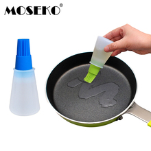 MOSEKO-botella con cepillo de aceite portátil de silicona, herramienta de cocina para hornear, repostería y barbacoa 2024 - compra barato
