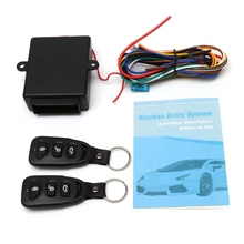 Universal Car Auto Remote Central Kit Door Lock Locking Vehicle Keyless Entry System With Remote Controllers Car Clarm System