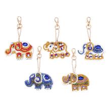 5pcs DIY Elephant Full Drill Special Shaped Diamond Painting Keychain Gifts Embroidery Women Bag Pendant Jewelry Key Ring 2024 - buy cheap