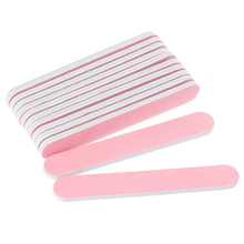 Lixas de unha redondas cor-de-rosa, instrumento para manicure artística, lixa de unha redonda, papel + eva 2024 - compre barato