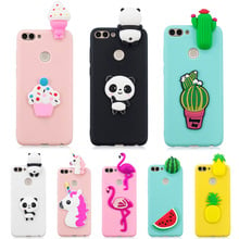 3D Cute Panda Unicorn Cactus Silicone Phone Case on For Fundas Huawei P Smart / P Smart 2019 Case Coque Women Children 2024 - buy cheap