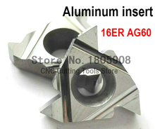 16ER AG60 for Aluminum Carbide Threading Inserts 60 degree External Threading Insert Indexable Lathe Inserts for Lathe Holder 2024 - buy cheap