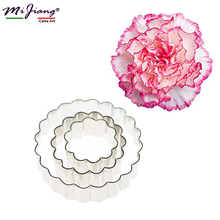 Carnation Flower Mold Fondant Cookie Cutter Stainless Steel Cake Decorating Tools Baking Tools for Cakes Sugar Petals Mould A305 2024 - buy cheap