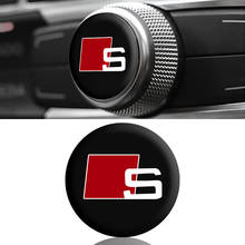 1 шт. салона кнопка наклейка значок автомобиля украшения Наклейка для Audi a3 a4 a5 a6 s4 s5 s6 s7 q3 q5 q7 c5 c6 b6 b7 b8 8p 8v 2024 - купить недорого