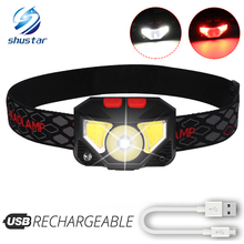Super bright LED Headlamp Built-in inductive sensor rechargeable LED headlight with USB charging cable For running, fishing, etc 2024 - buy cheap