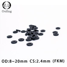 10PCS/lot Fluorine rubber Ring Black FKM Oring Seal CS:2.4mm OD8/9/10/11/12/13/14/15/16/18/19/20mm Rubber O-Ring Seal Oil Gasket 2024 - buy cheap