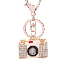Creative Novelty Trinket Rhinestone Exquisite Camera Key Chain Ring Holder Charm Bag Keyring Keyfobs Jewelry Souvenir Gift R098 2024 - buy cheap